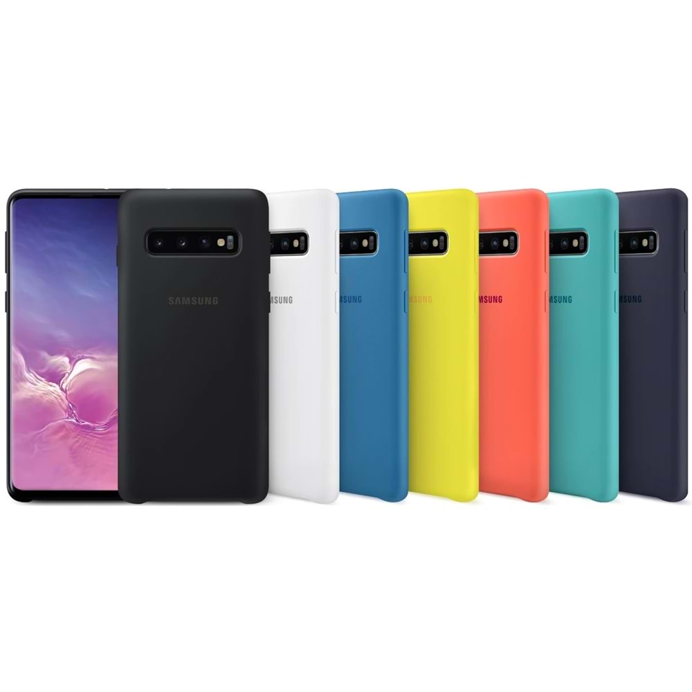 Samsung Galaxy S10 Silikon Cover Kılıf, Beyaz EF-PG973TWEGWW