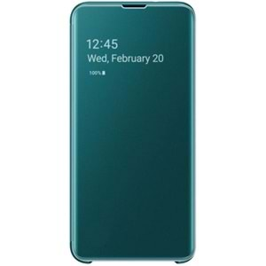 Samsung Galaxy S10e Clear View Cover Akıllı Kılıf, Yeşil EF-ZG970CCEGWW