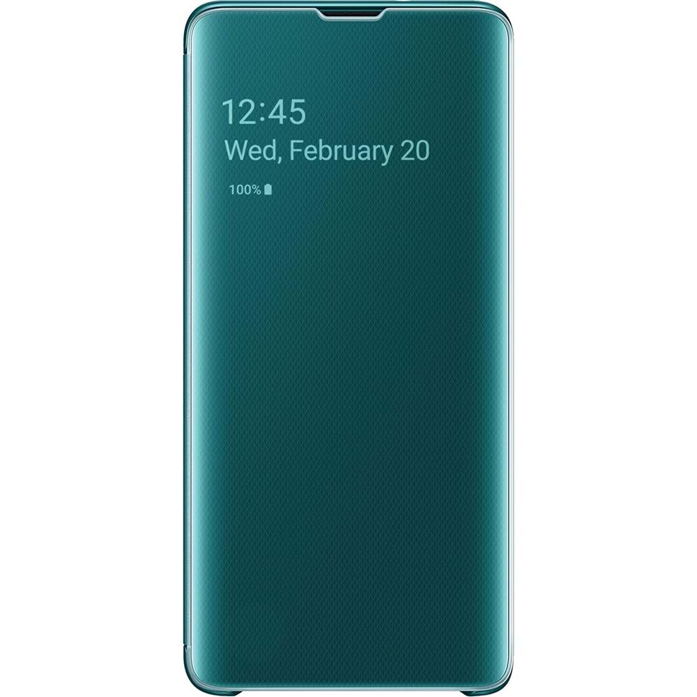 Samsung Galaxy S10 Clear View Cover Akıllı Kılıf, Yeşil EF-ZG973CGEGWW