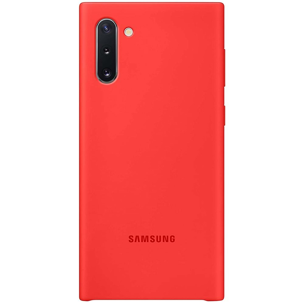 Samsung Galaxy Note 10 (N970) Silikon Cover Kılıf, Kırmızı EF-PN970TREGWW