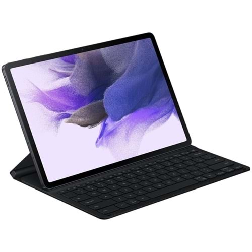 Samsung Galaxy Tab S7 FE | S7+ | S8+ için Klavyeli Kılıf Slim, Siyah EF-DT730BBEGTR