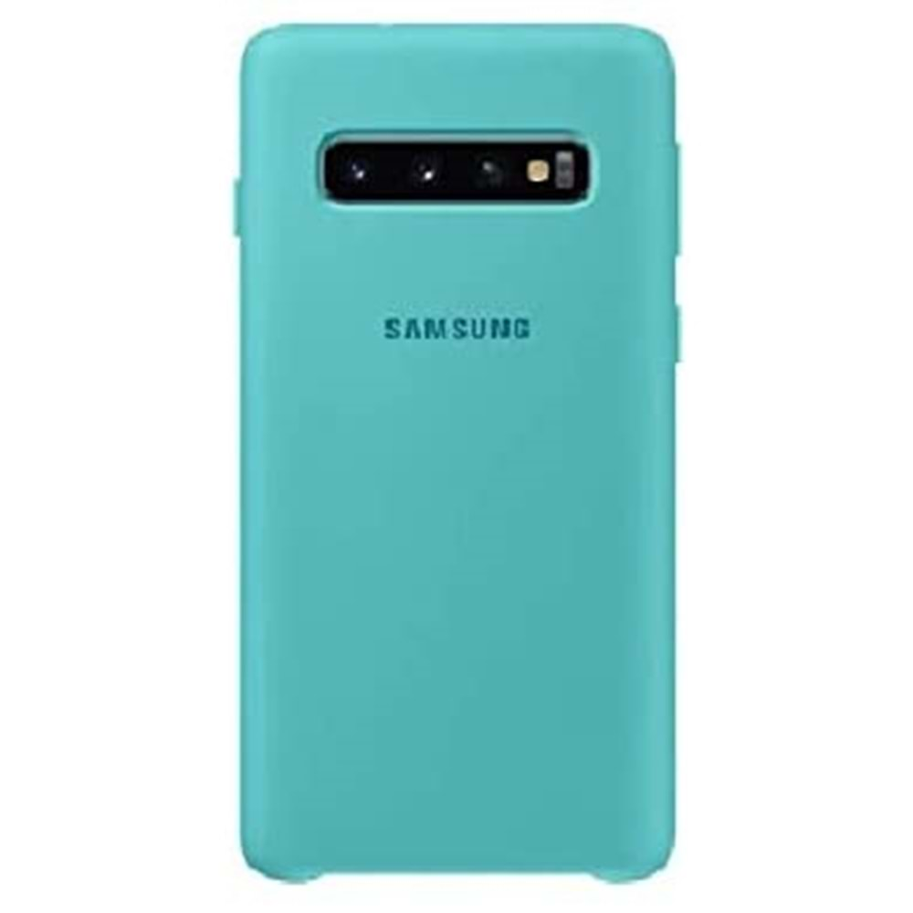 Samsung Galaxy S10 Silikon Cover Kılıf, Yeşil EF-PG973TGEGWW