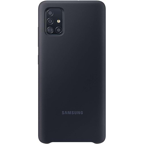 Samsung Galaxy A51 Silikon Cover Kılıf, Siyah EF-PA515TBEGWW