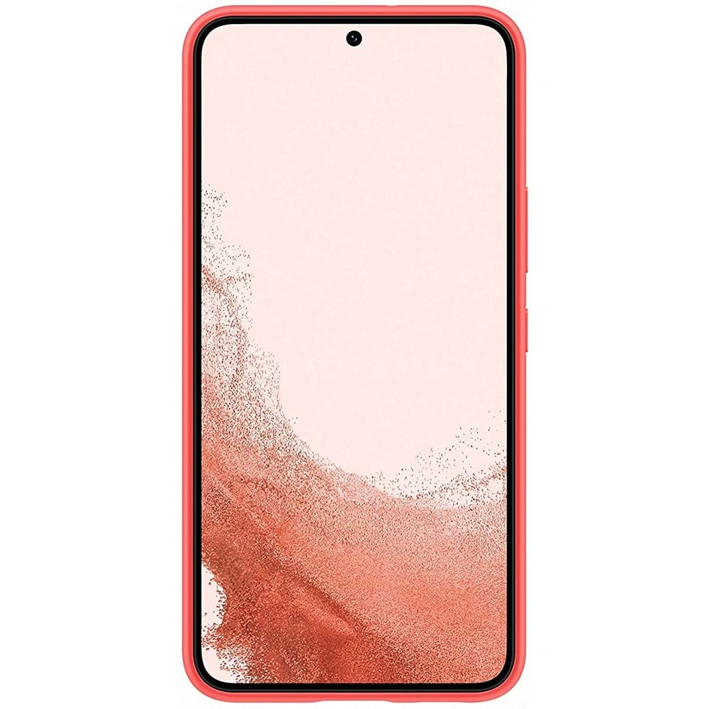 Samsung Galaxy S22 Silikon Kılıf, Kırmızı Silicone Cover EF-PS901