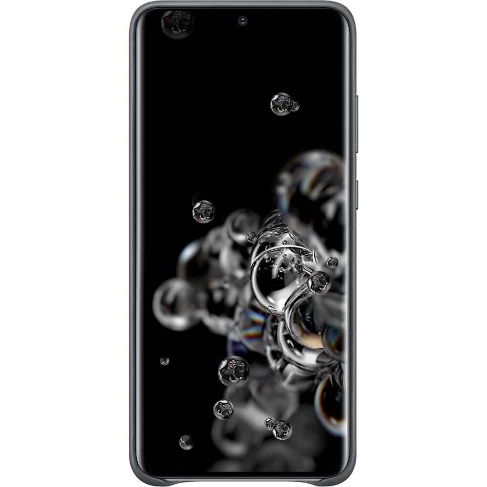 Samsung Galaxy S20 Ultra için Deri Kılıf Lether Cover, Gri EF-VG988LJEGWW
