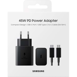 Samsung EP-T4511X Type-C Süper Hızlı Şarj Cihazı 45W Güç Adaptör (2024)