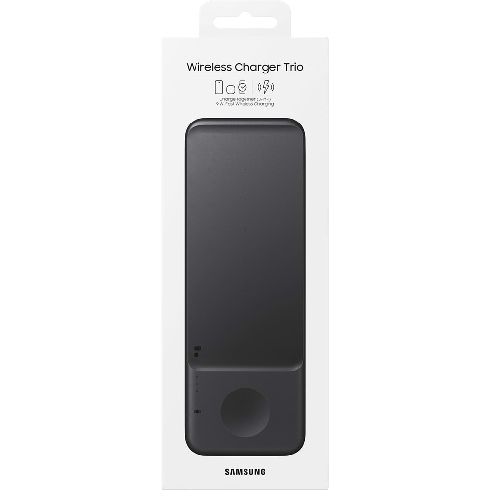 Samsung EP-P6300T Kablosuz Hızlı Şarj Cihazı Üçlü (25W), Siyah