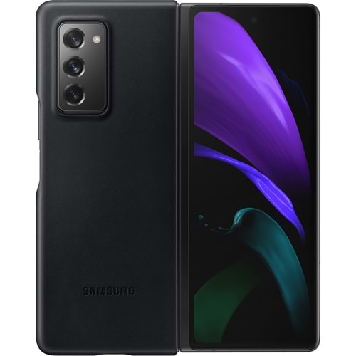 Samsung Galaxy Z Fold2 Deri Kılıf Lether Cover EF-VF916L, Siyah