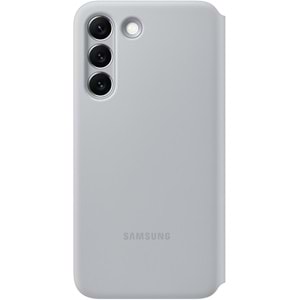 Samsung Galaxy S22 Akıllı LED Ekranlı Kılıf Smart LED View Cover, Gümüş EF-NS901