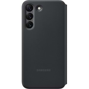 Samsung Galaxy S22 Akıllı LED Ekranlı Kılıf Smart LED View Cover, Siyah EF-NS901