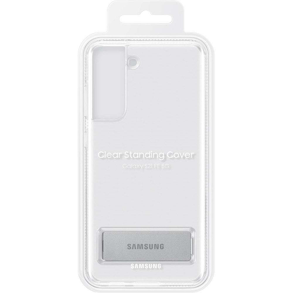 Samsung Galaxy S21 FE Standing Cover EF-JG990 Ayaklı Şeffaf Kılıf