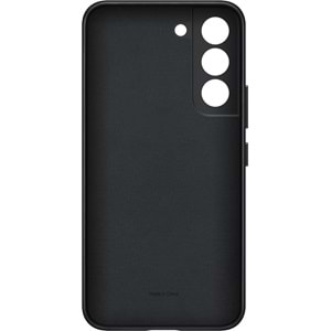 Samsung Galaxy S22 Hakiki Deri Kılıf, Siyah Lether Cover EF-VS901