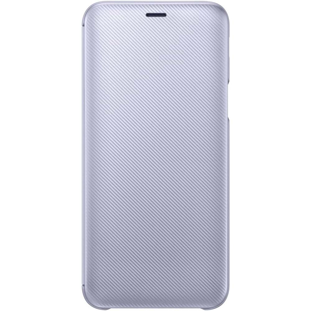 Samsung Galaxy J6 Flip Wallet Cover Kapaklı Cüzdan Kılıf, Mor EF-WJ600C