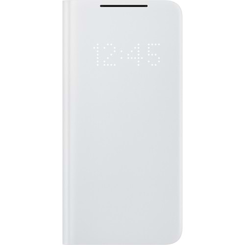Samsung Galaxy S21 5G Smart LED View Kapaklı Kılıf, Gri EF-NG991PJEGTR