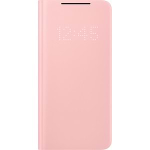 Samsung Galaxy S21+ Plus için Smart LED View Kapaklı Kılıf, Pembe EF-NG996PPEGTR