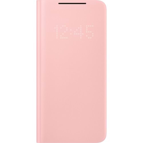Samsung Galaxy S21+ Plus için Smart LED View Kapaklı Kılıf, Pembe EF-NG996PPEGTR