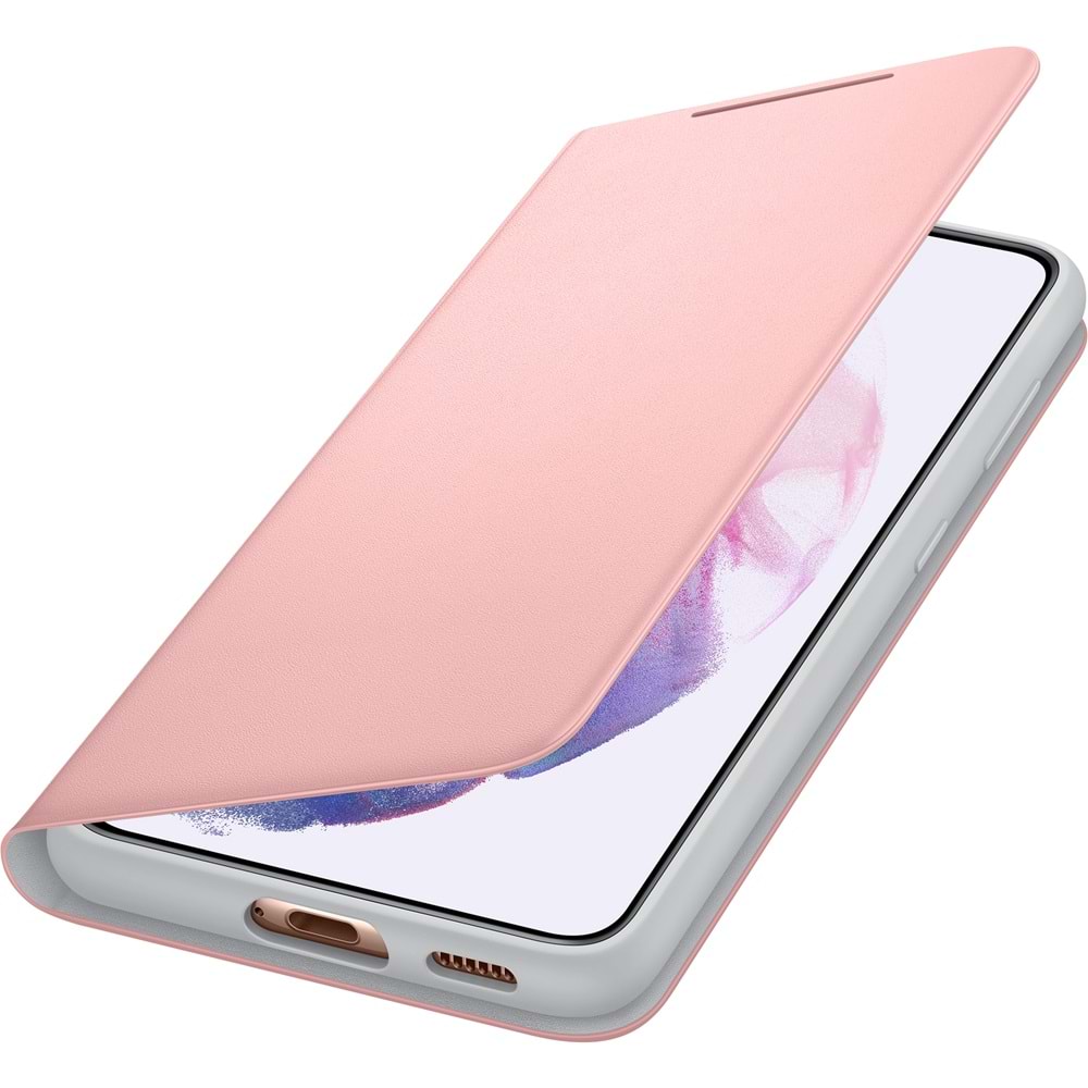 Samsung Galaxy S21+ Plus için Smart LED View Kapaklı Kılıf, Pembe EF-NG996PPEGTR