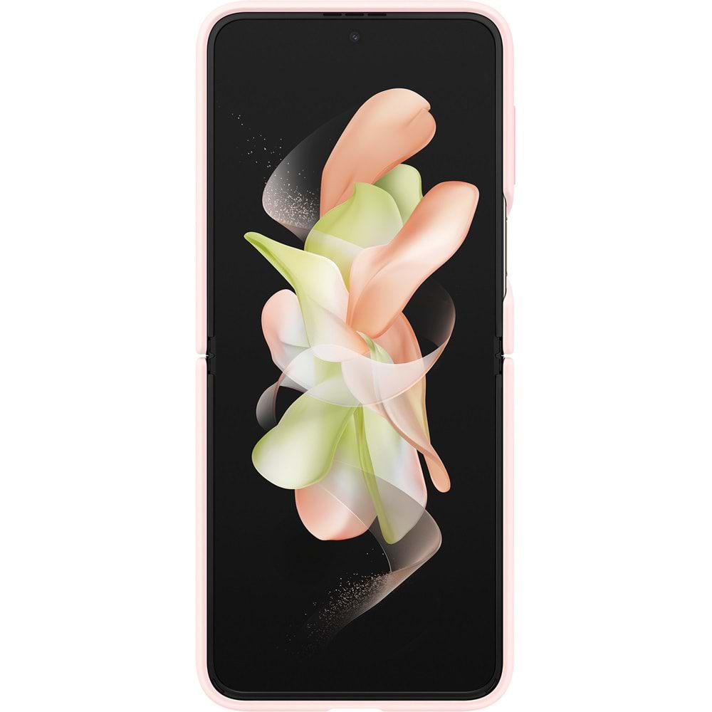 Samsung Galaxy Z Flip 4 Yüzüklü Silikon Kılıf Pembe EF-PF721TPEGWW