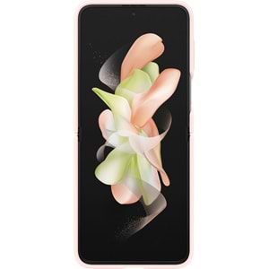 Samsung Galaxy Z Flip 4 Yüzüklü Silikon Kılıf Pembe EF-PF721TPEGWW