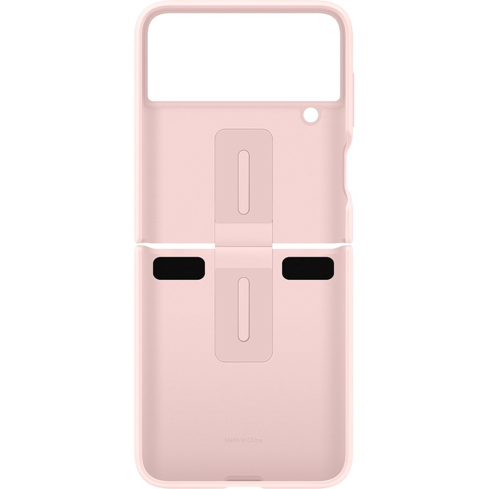 Samsung Galaxy Z Flip 4 Yüzüklü Silikon Kılıf Pembe EF-PF721TPEGWW