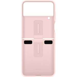 Samsung Galaxy Z Flip 4 Yüzüklü Silikon Kılıf Pembe EF-PF721TPEGWW