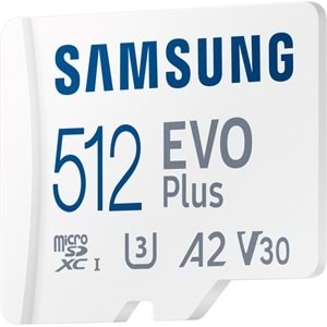 Samsung Evo Plus 512GB microSD Hafıza Kartı MB-MC512KA/TR (Samsung Türkiye Garantili)