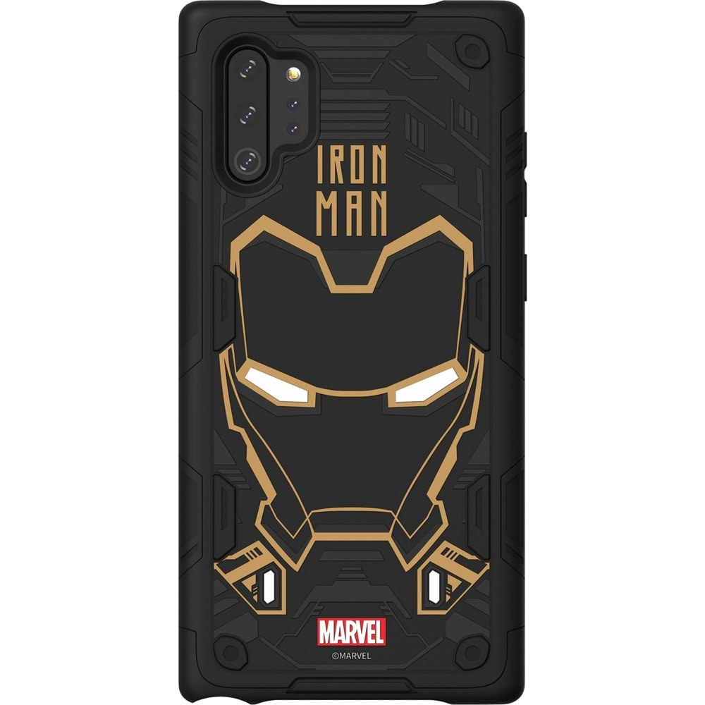 Samsung Galaxy Note 10+ Plus Kılıf Marvel Ironman Rugged Smart Cover