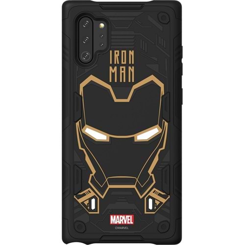 Samsung Galaxy Note 10+ Plus Kılıf Marvel Ironman Rugged Smart Cover