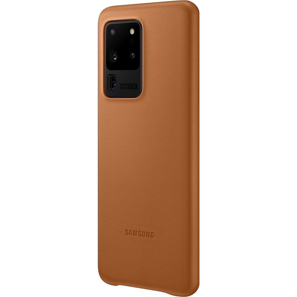 Samsung Galaxy S20 Ultra için Deri Kılıf Lether Cover, Taba EF-VG988LAEGWW