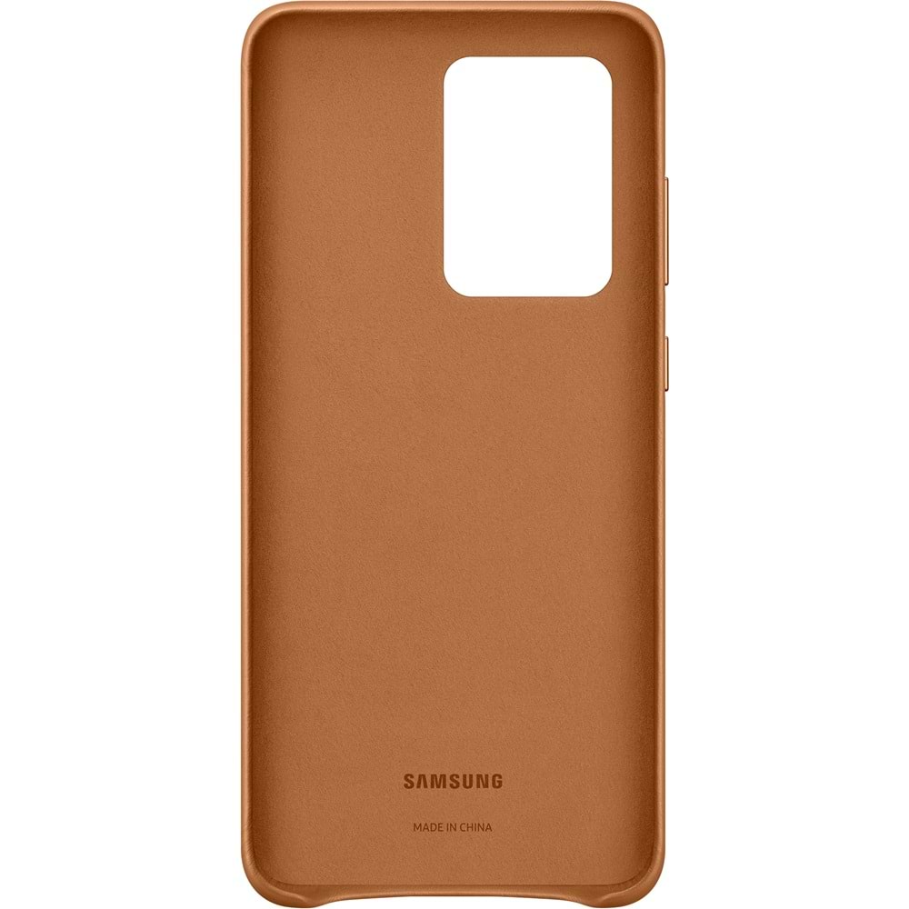 Samsung Galaxy S20 Ultra için Deri Kılıf Lether Cover, Taba EF-VG988LAEGWW