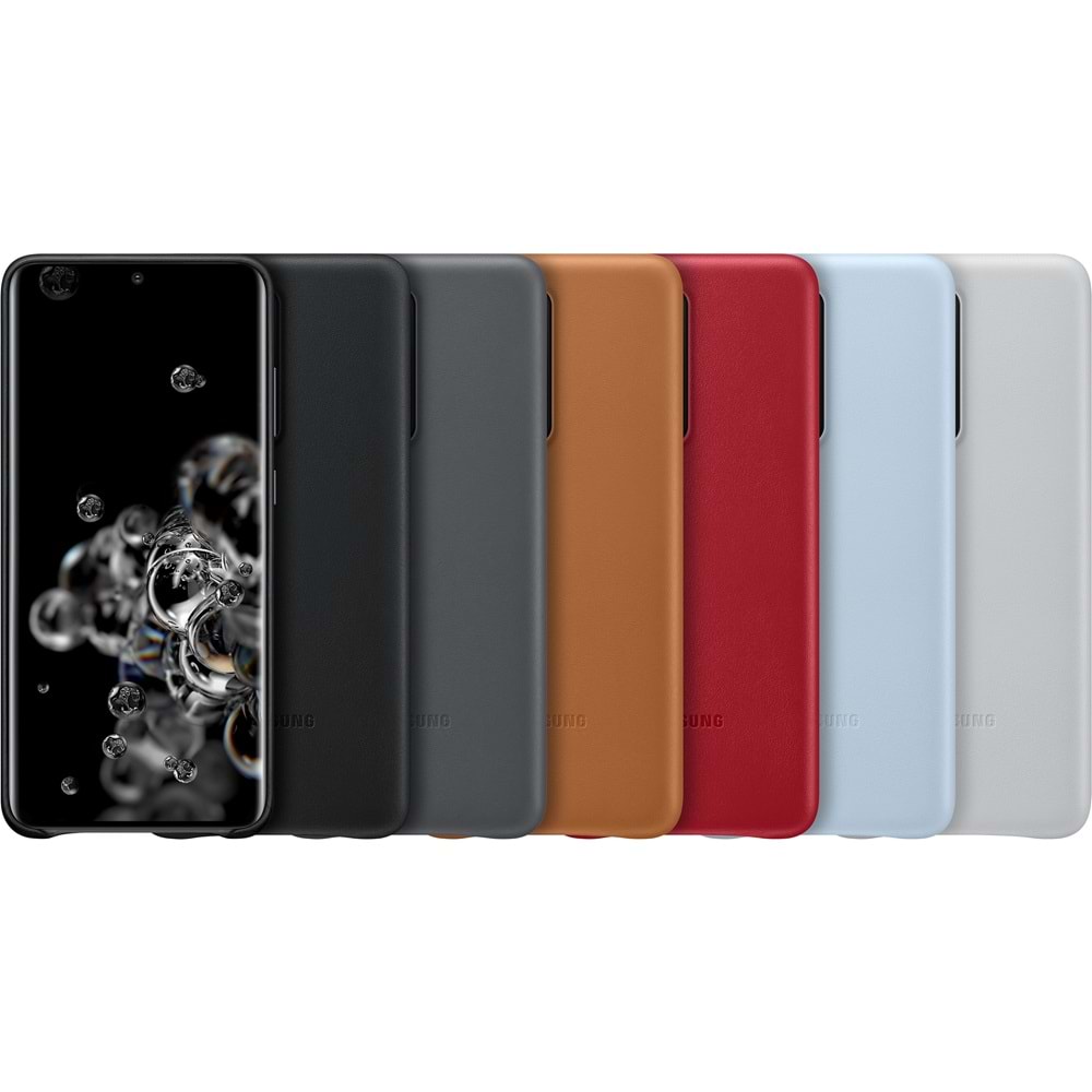 Samsung Galaxy S20 Ultra için Deri Kılıf Lether Cover, Taba EF-VG988LAEGWW