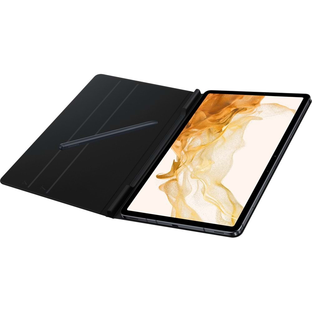 Samsung Galaxy Tab S7 | Tab S8 (11 inç) için Book Cover Kapaklı Kılıf, Siyah EF-BT630P