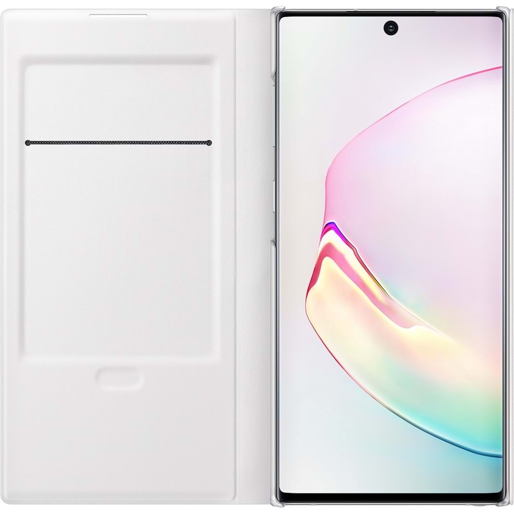 Samsung Galaxy Note 10 LED View Cover Akıllı Kılıf, Beyaz EF-NN970PWEGTR