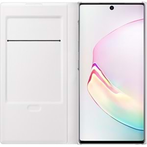 Samsung Galaxy Note 10 LED View Cover Akıllı Kılıf, Beyaz EF-NN970PWEGTR