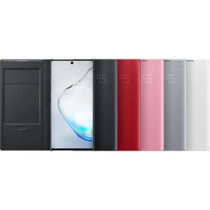 Samsung Galaxy Note 10 LED View Cover Akıllı Kılıf, Beyaz EF-NN970PWEGTR