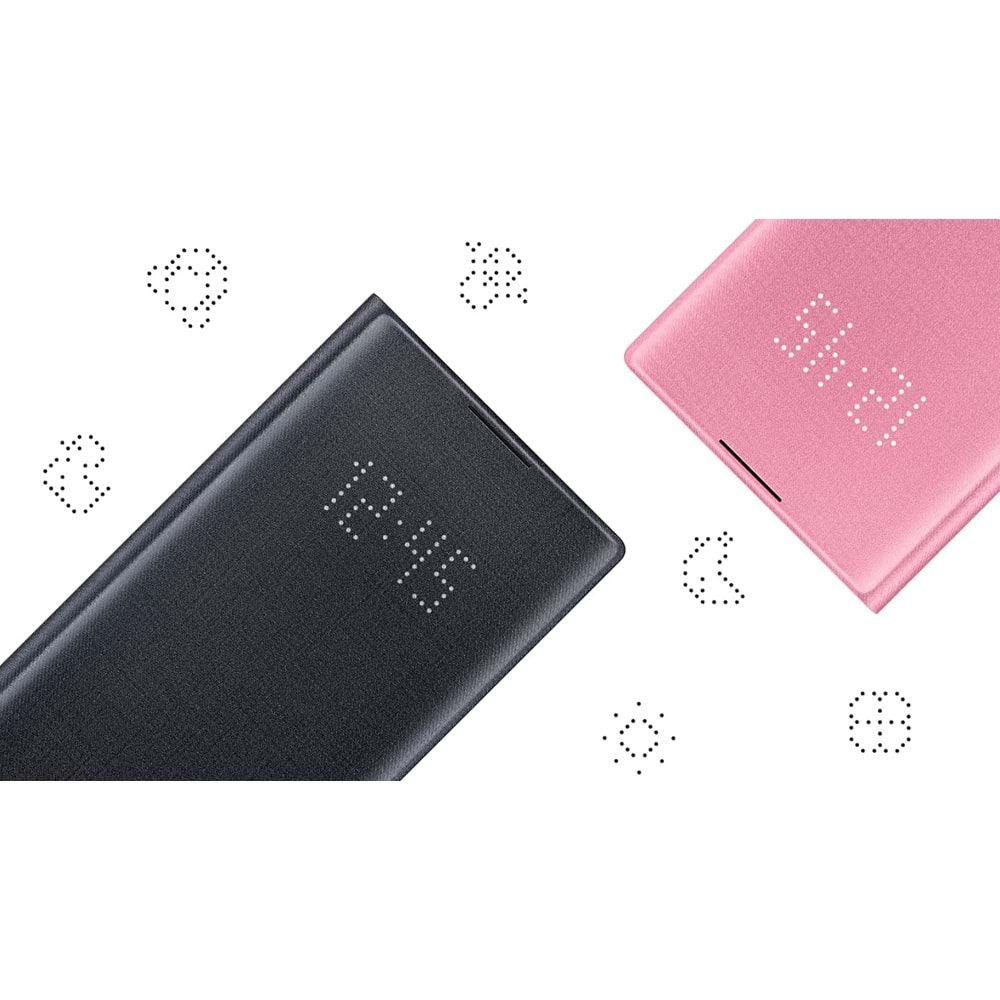 Samsung Galaxy Note 10 LED View Cover Akıllı Kılıf, Beyaz EF-NN970PWEGTR