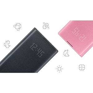 Samsung Galaxy Note 10 LED View Cover Akıllı Kılıf, Beyaz EF-NN970PWEGTR