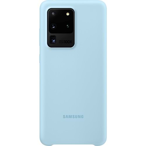 Samsung Galaxy S20 Ultra 5G Silicone Cover Silikon Kılıf, Mavi EF-PG988T