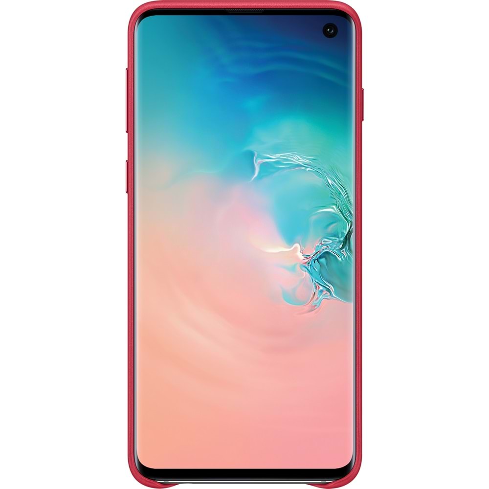 Samsung Galaxy S10 Leather Cover Deri Kılıf, Kırmızı EF-VG973LREGWW