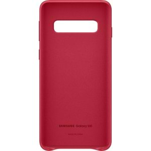 Samsung Galaxy S10 Leather Cover Deri Kılıf, Kırmızı EF-VG973LREGWW