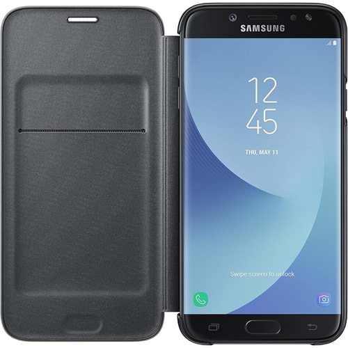 Samsung Galaxy J7 Pro 2017 Wallet Cüzdan Kılıf, Siyah EF-WJ730C