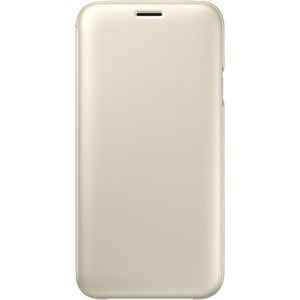 Samsung Galaxy J7 Pro 2017 Wallet Cüzdan Kılıf, Gold EF-WJ730C