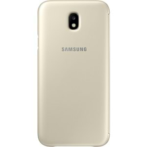 Samsung Galaxy J7 Pro 2017 Wallet Cüzdan Kılıf, Gold EF-WJ730C