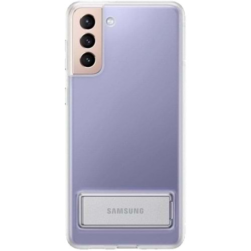 Samsung Galaxy S21+ Plus Clear Standing Cover Ayaklı Şeffaf Kılıf EF-JG996CTEGWW
