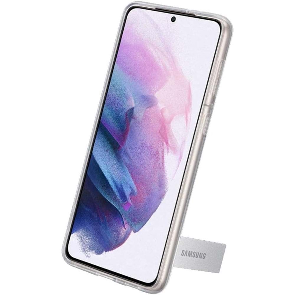 Samsung Galaxy S21+ Plus Clear Standing Cover Ayaklı Şeffaf Kılıf EF-JG996CTEGWW