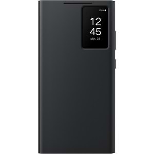 Samsung Galaxy S24 Ultra Akıllı Ekranlı Cüzdanlı Kılıf Smart View Wallet Case, Siyah EF-ZS928C