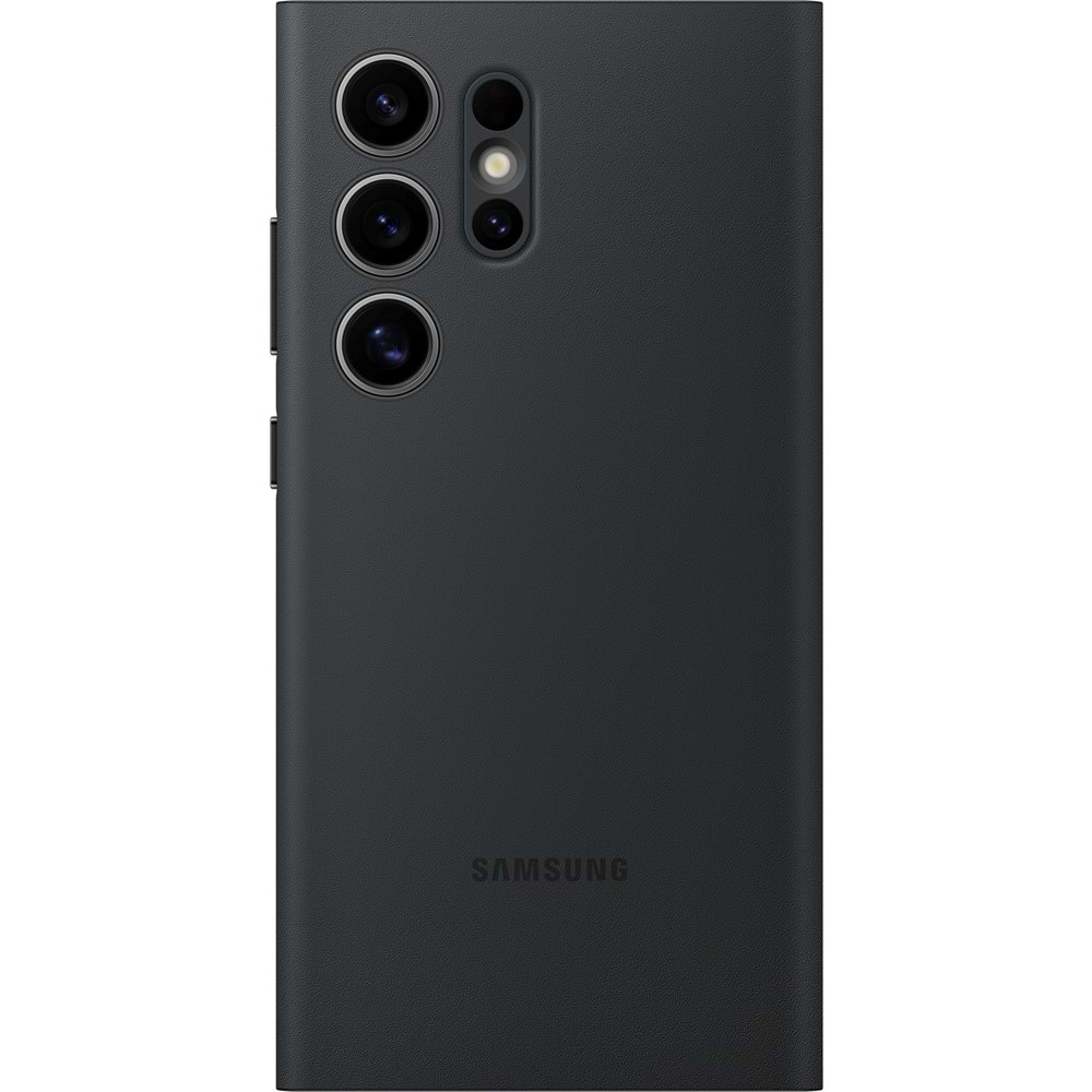 Samsung Galaxy S24 Ultra Akıllı Ekranlı Cüzdanlı Kılıf Smart View Wallet Case, Siyah EF-ZS928C