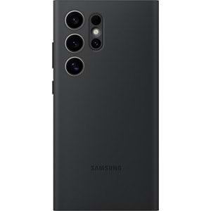 Samsung Galaxy S24 Ultra Akıllı Ekranlı Cüzdanlı Kılıf Smart View Wallet Case, Siyah EF-ZS928C