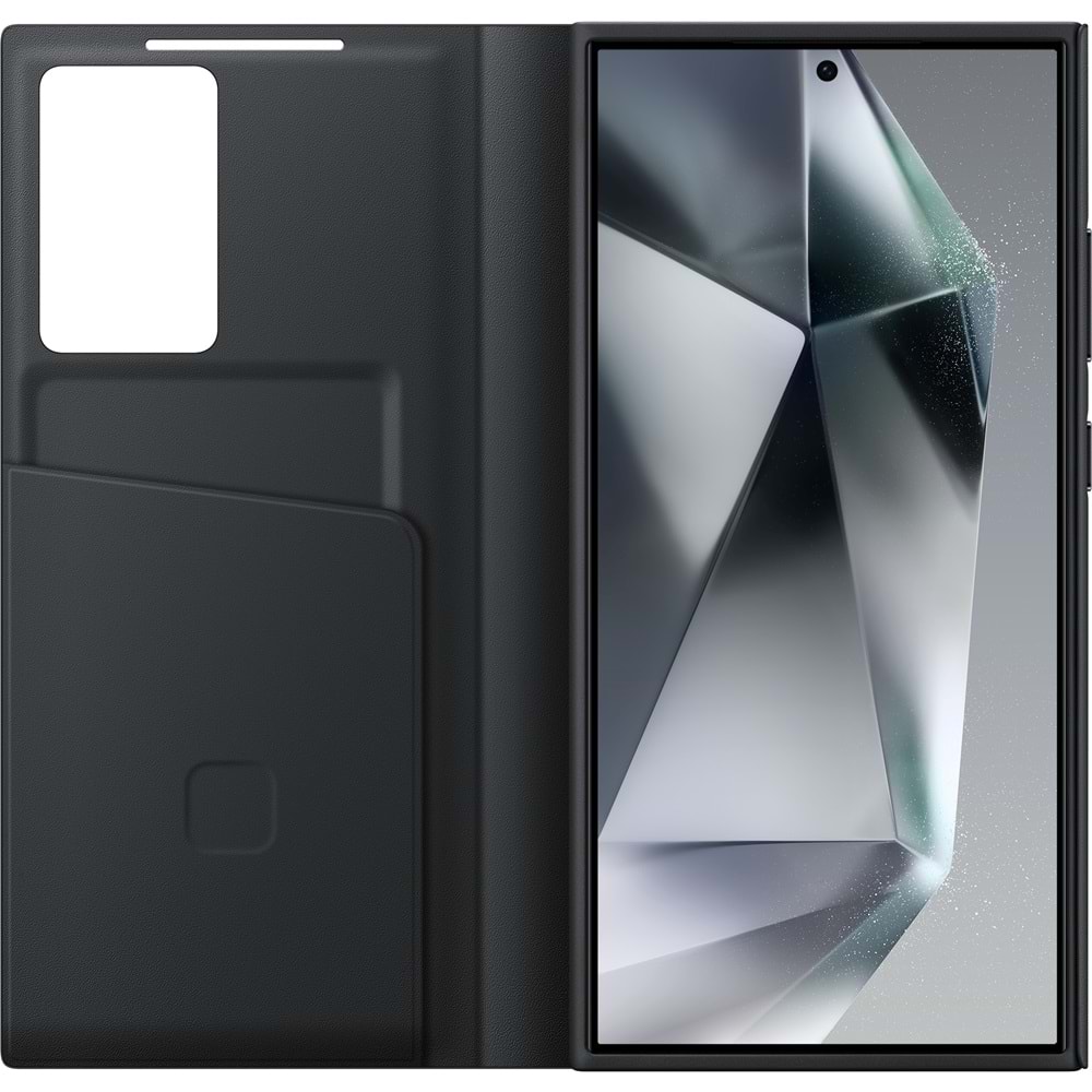 Samsung Galaxy S24 Ultra Akıllı Ekranlı Cüzdanlı Kılıf Smart View Wallet Case, Siyah EF-ZS928C