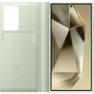 Samsung Galaxy S24 Ultra Akıllı Ekranlı Cüzdanlı Kılıf Smart View Wallet Case, Yeşil EF-ZS928C